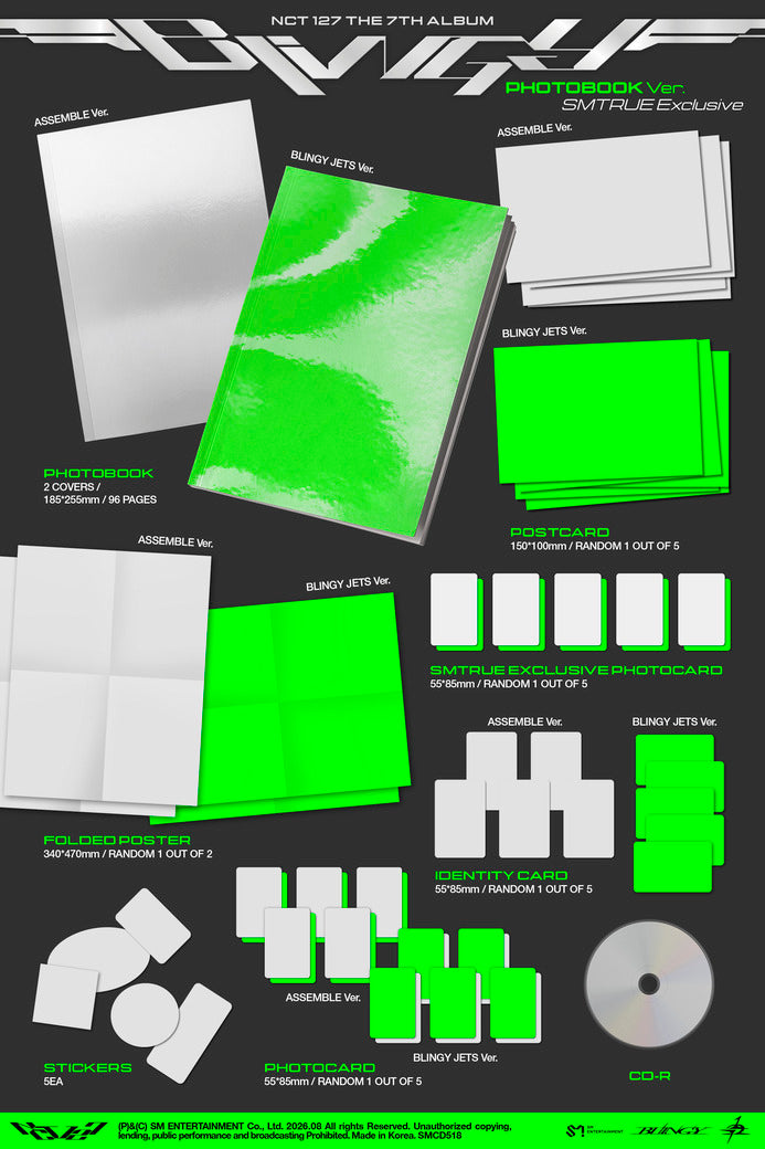 [Pre-order] NCT 127 - The 7th Album_BLINGY (Photobook Ver. SMTrue Exclusive)